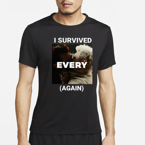 I Survived Every Again Good Omens Season 3 T-Shirt4