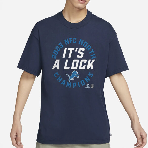 It’s A Lock Lions 2023 NFC North Division Champions T-Shirt1