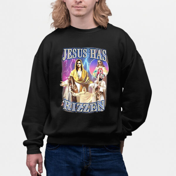 Jesus Has Rizzen Vintage Christian Design Jesus Shirts