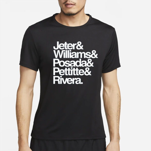 Jeter& Williams& Posada& Pettitte& Rivera T-Shirt2