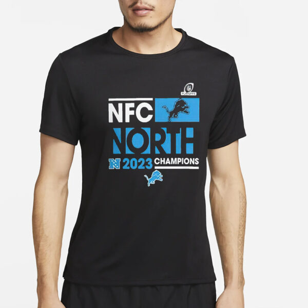 Lions Playoff 2023 NFC North Division Champions T-Shirt4