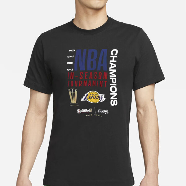 Los Angeles Lakers Nike Unisex 2023 Nba In-Season Tournament Champions Locker Room T-Shirt