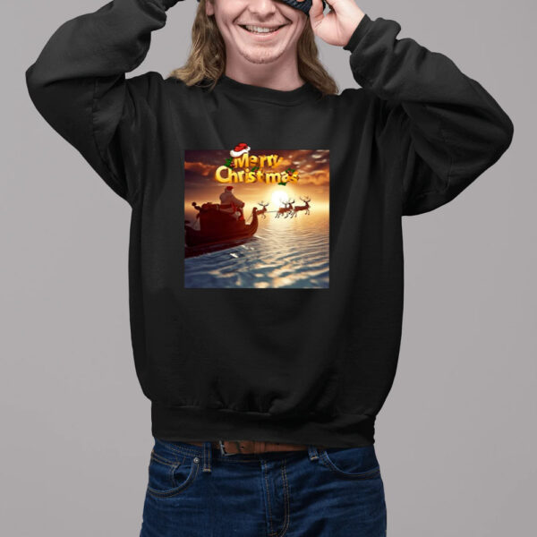 Merry Christmas By The Sea Santa Sleigh Shirt2