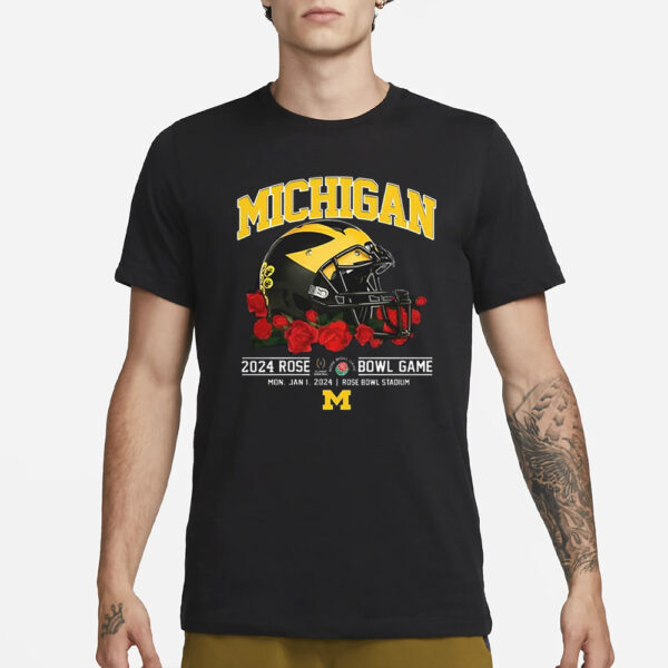 Michigan 2024 Rose Bowl Game T-Shirt1