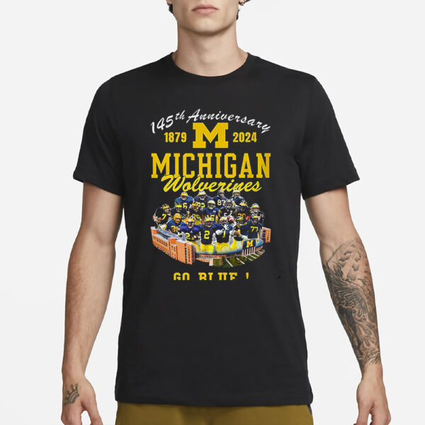 Michigan Wolverines 145th Anniversary Go Blue T-Shirt3