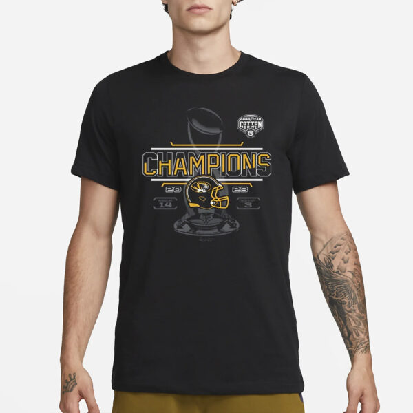 Missouri Tigers Good Year Cotton Bowl Champions 2023 T-Shirt1