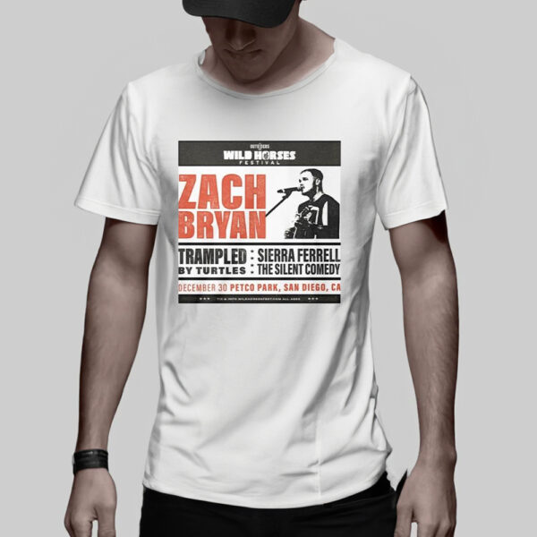 Official Zach Bryan Wild Horses Festival 2023 T-Shirt4