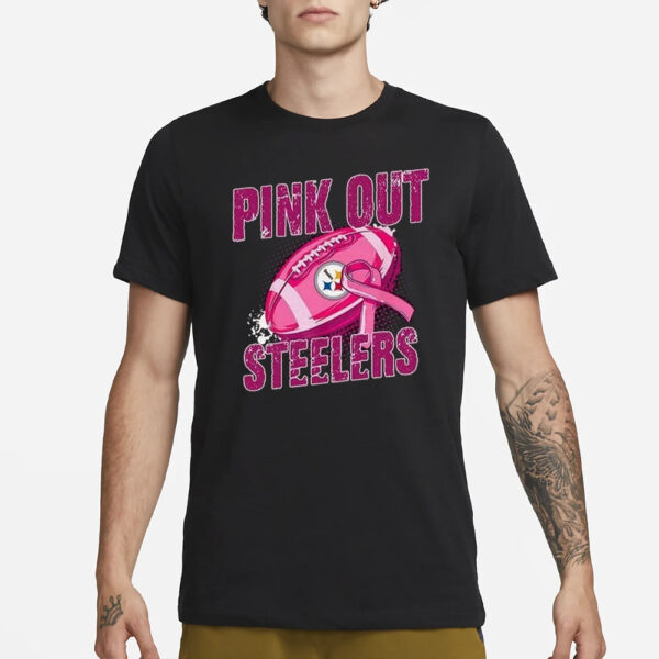 Pink Out Steelers T-Shirt3