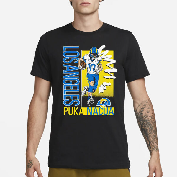 Puka Nacua Los Angeles Rams Caricature Player Shirt11