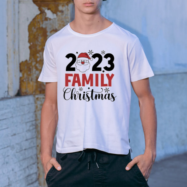 Santa 2023 Family Christmas T-Shirt