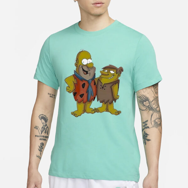 Simpson Homer Flintstone T-Shirt4