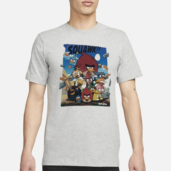 Squawk Angry Birds Images T-Shirt3