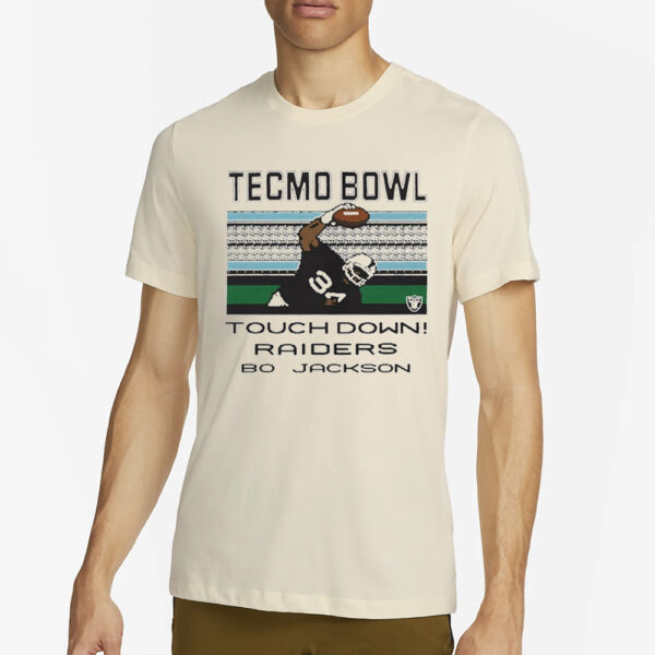 Tecmo Bowl Touch Down Raiders Bo Jackson shirt4