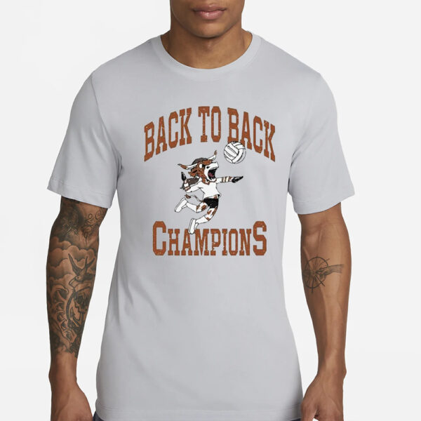 Texas Longhorn Back To Back Champions T-Shirt