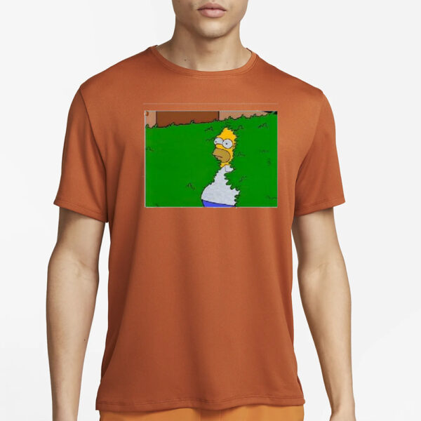 The Simpsons Backs Into Bushes T-Shirt4