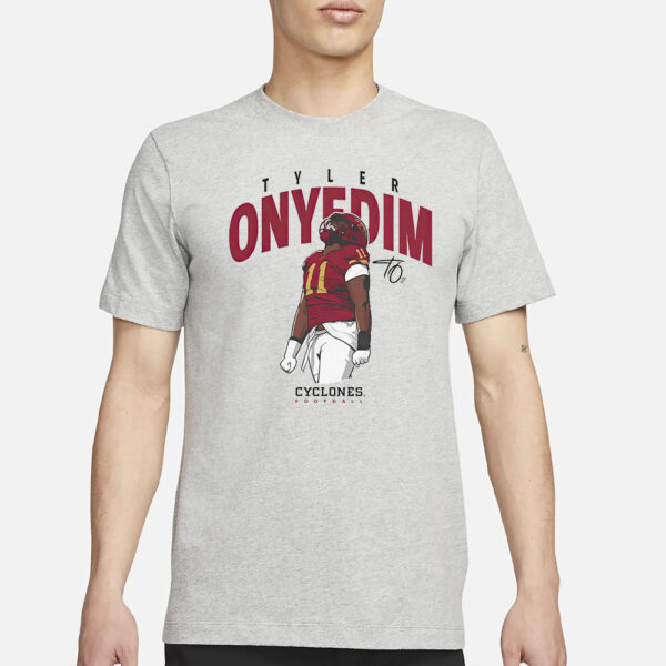 Tyler Onyedim Iowa State Cyclones football cartoon T-Shirt1