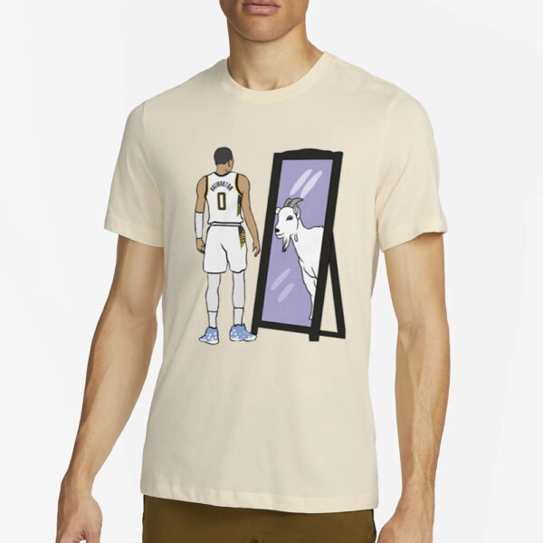 Tyrese Haliburton Mirror Goat Indiana T-Shirt4