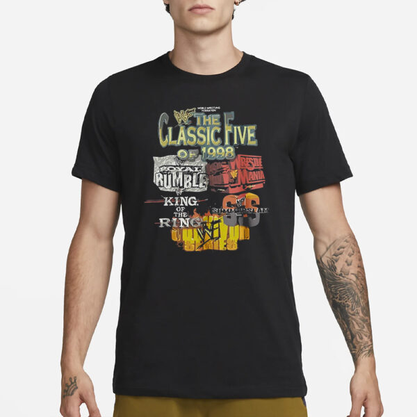 Wwe The Classic Five Of 1998 T-Shirt1