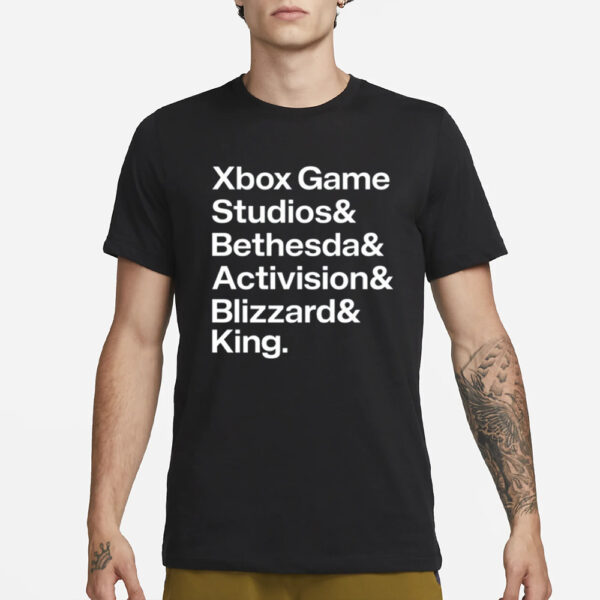 Xbox Game Studios Bethesda Activision Blizzard King Shirt3