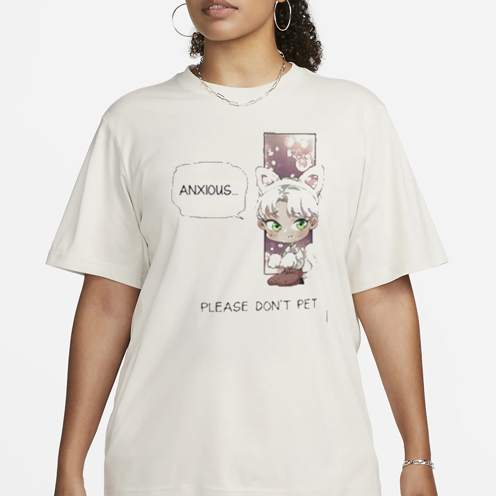 Zelan Sweater Nervous Please Don’t Pet T-Shirt 5 Zelan Sweater Nervous Please Don’t Pet T-Shirt3