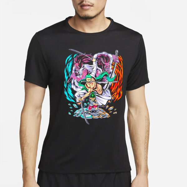 Zoro’s ultimate technique Ashura One Piece anime T-Shirt2