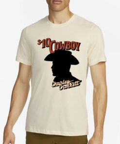 $10 Cowboy Charley Crockett Silhouette T-Shirt2