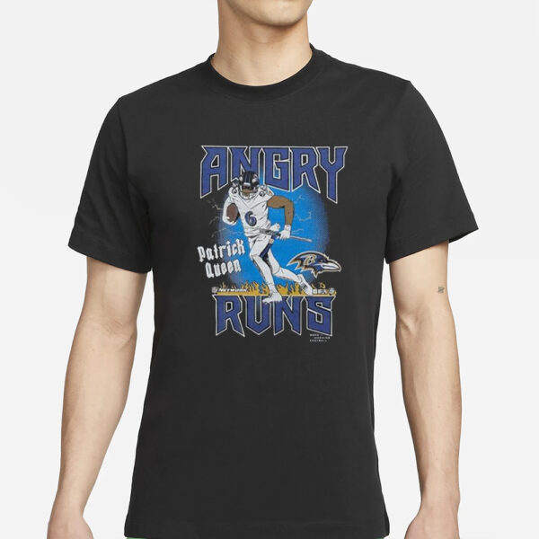 Angry Runs Ravens Patrick Queen T-Shirt