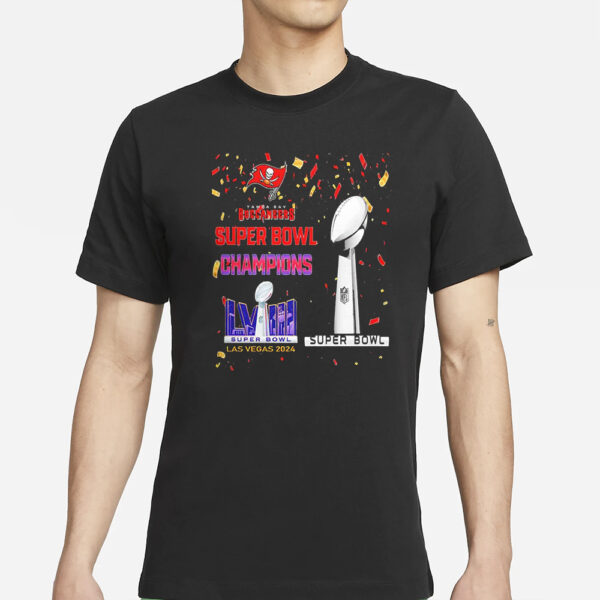 Buccaneers Super Bowl Champions LVIII Las Vegas 2024 T-Shirts