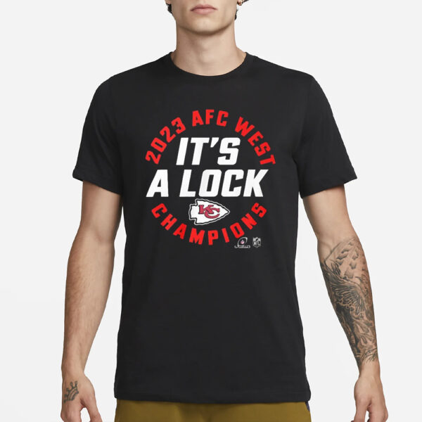 Chiefs It’s A Lock 2023 AFC West Champions T-Shirt1