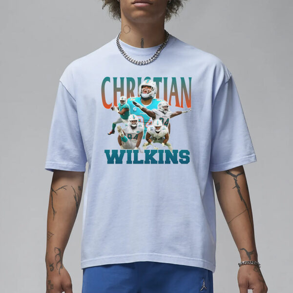 Christian Wilkins Miami Dolphins Graphic T-Shirt3