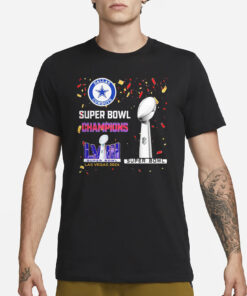 Cowboys Super Bowl Champions LVIII Las Vegas 2024 T-Shirt3