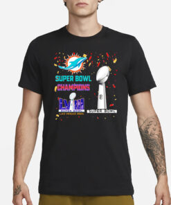 Dolphins Super Bowl Champions LVIII Las Vegas 2024 T-Shirt1