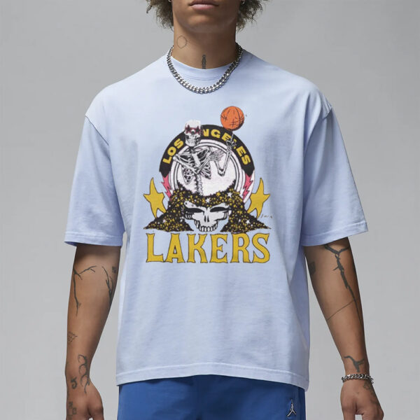 Grateful Dead X Lakers Skull T-Shirt1