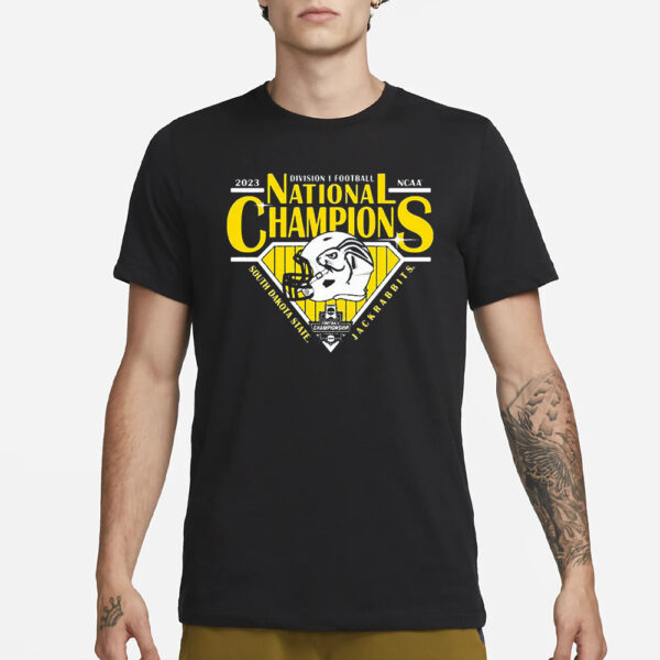 Jackrabbits 2023 Division I Football National Champions T-Shirt3