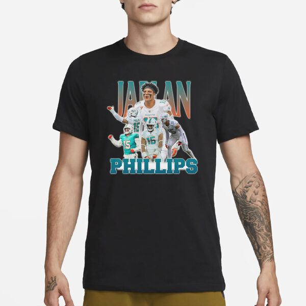 Jaelan Phillips Miami Dolphins Graphic T-Shirt3