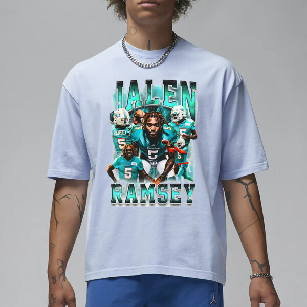 Jalen Ramsey Miami Dolphins Graphic T-Shirt3