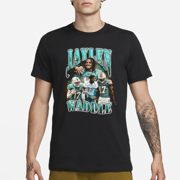 Jaylen Waddle Miami Dolphins Graphic T-Shirt1