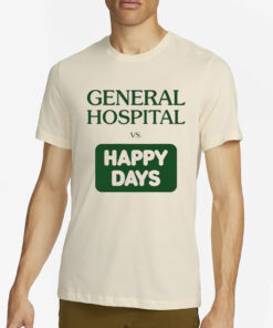 John Stamos General Hospital Vs Happy Days T-Shirt2