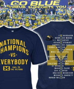 Michigan 2024 National Champions Vs Everybody Hail To The Victors T-Shirt5