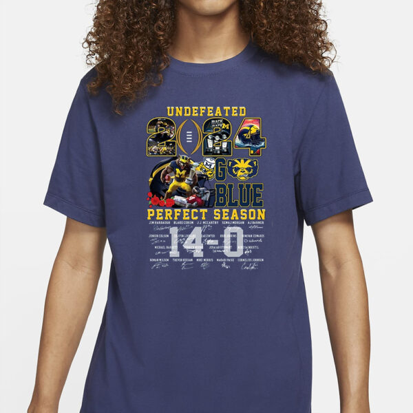 Michigan 2024 Undefeated Perfect Season 14-0 T-Shirt4