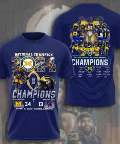 Michigan 34-13 Huskies 2024 College Football Playoff National Champions Shirt