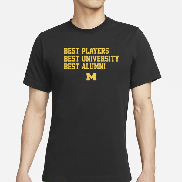 Michigan Football Best Players University Alumni T-Shirts