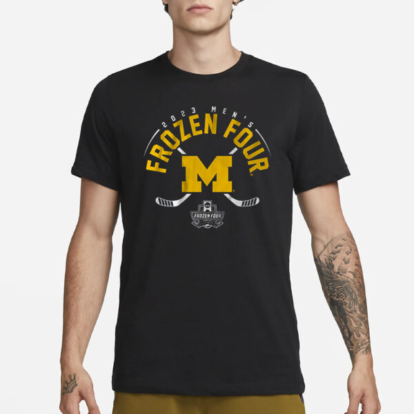 Michigan Hockey 2023 Men’s Frozen Four T-Shirt3