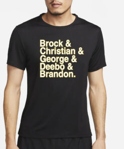 Ninersparky Brock & Christian & George & Deebo & on T-Shirt1