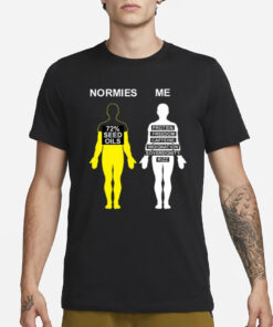 Normies Vs Me 72 Seed Oils T-Shirt3