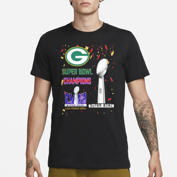 Packers Super Bowl Champions LVIII Las Vegas 2024 T-Shirt1