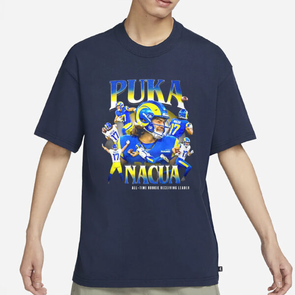 Puka Nacua Sets The All Time Rookie Receiving T-Shirt1