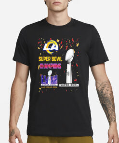 Rams Super Bowl Champions LVIII Las Vegas 2024 T-Shirt1