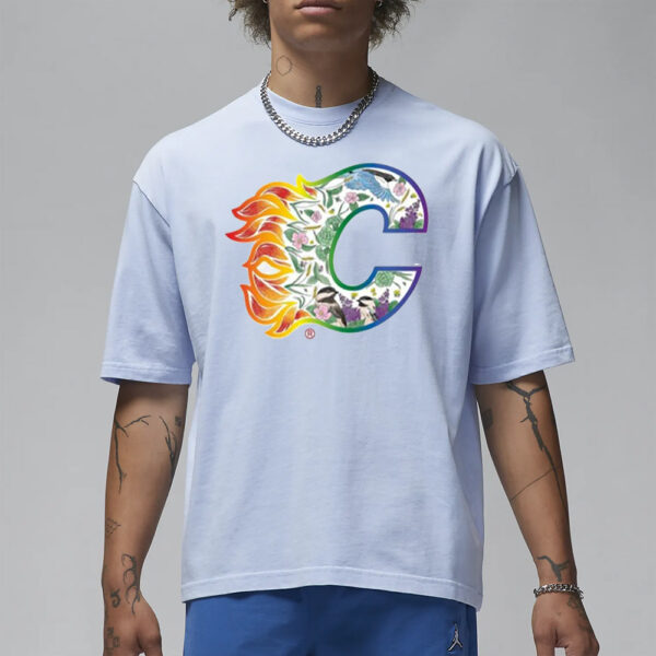 Rasmus Andersson Flames Pride Logo T-Shirt1