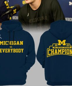 Michigan 2023 Big Ten East Division Champions Michigan VS Everybody Hoodie